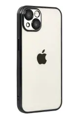 Newface Apple İphone 15 Razer Lensli Silikon - Siyah