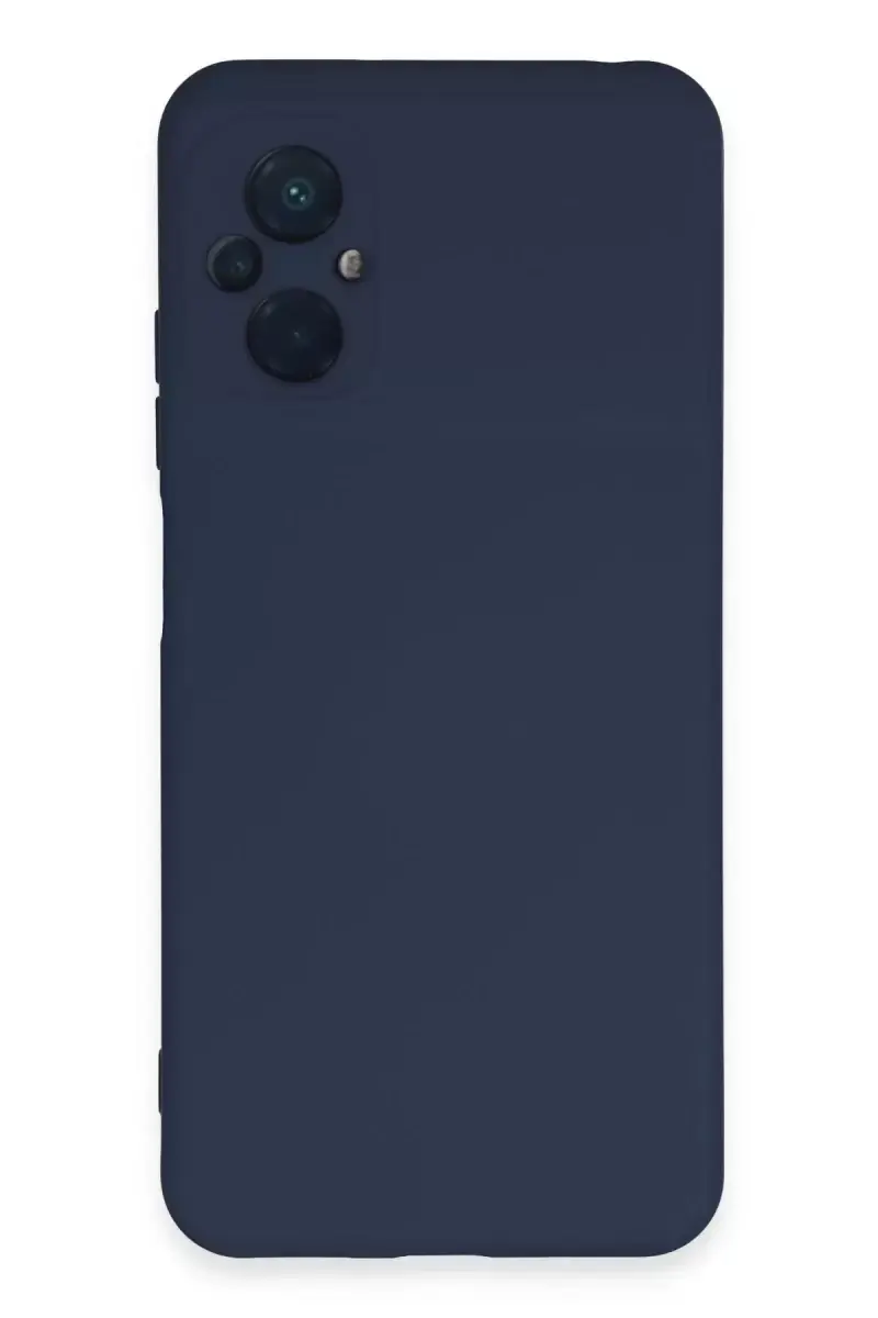 Newface Xiaomi Poco M5 Kılıf Nano İçi Kadife Silikon - Lacivert