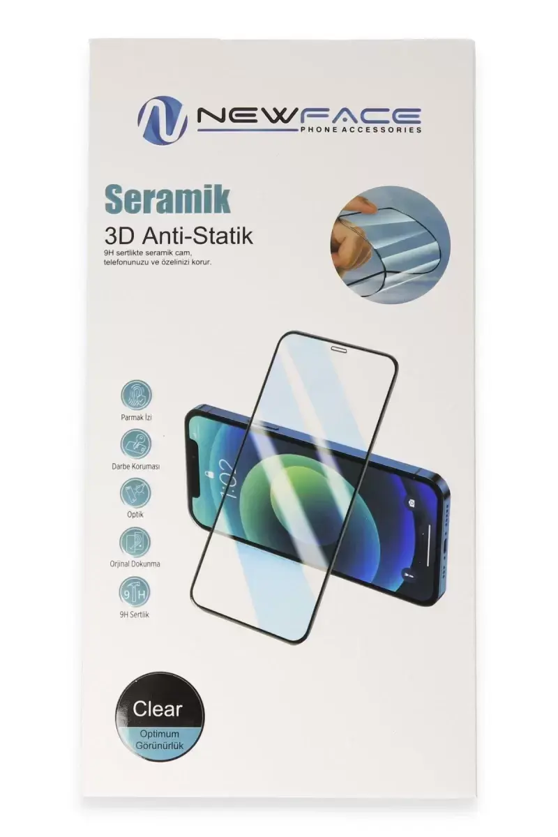 Newface Apple İphone 13 3d Antistatik Seramik Nano Ekran Koruyucu