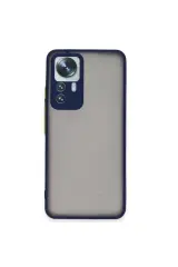 Newface Xiaomi Mi 12t Pro Kılıf Montreal Silikon Kapak - Lacivert