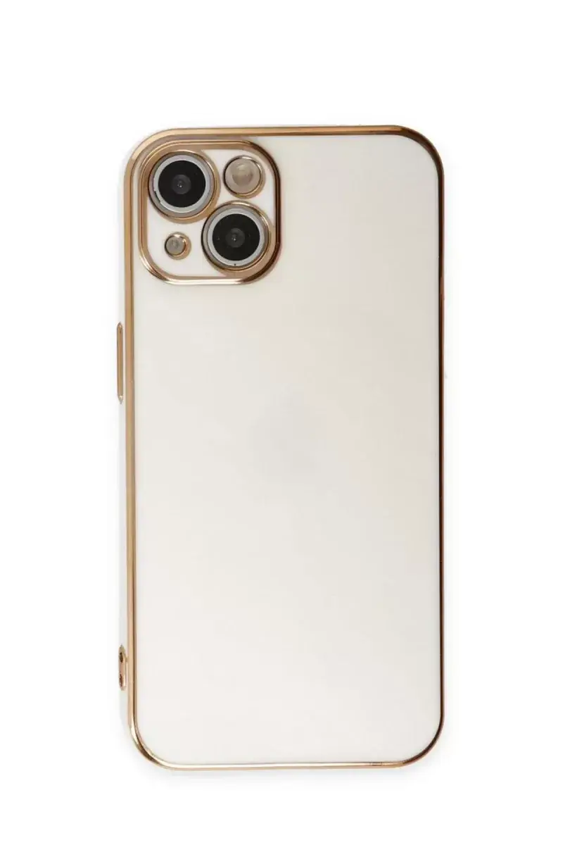 Newface İphone 15 Kılıf Volet Silikon - Beyaz