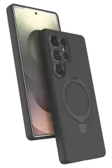 Newface Samsung Galaxy S25 Ultra Regal Magsafe Standlı Kapak - Titan Gri