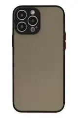 Newface Apple İphone 13 Pro Max Kılıf Montreal Silikon Kapak - Siyah