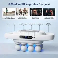 Powermaster Pm-29678 Multi-foksiyonel 8 Başlıklı Profesyonel Selülit Giderici Ve Derin Doku Masaj Aleti