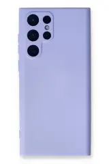 Newface Samsung Galaxy S24 Ultra Kılıf Nano İçi Kadife Silikon - Lila