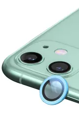 Newface Apple İphone 12 Mini Raze Metal Kamera Lens - Mavi