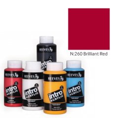 Intro Akrilik Boya 500ml - N:260 Brilliant Red