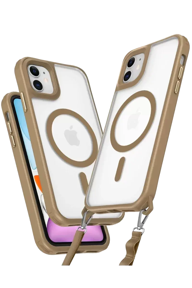 Newface İphone 11 Kılıf Enka Magsafe Silikon Kılıf - Desert