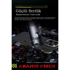 Joko  İphone 15 Pro Kılıf Aramid 600d Kevlar Karbon Fiber Magsafe Kapak - Gri