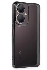 Newface Vivo Y27 Kılıf Razer Lensli Silikon - Siyah