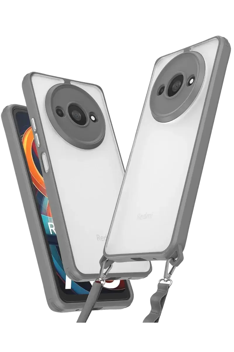 Newface Xiaomi Redmi A3 4g Kılıf Penta Silikon Kılıf - Titan Gri