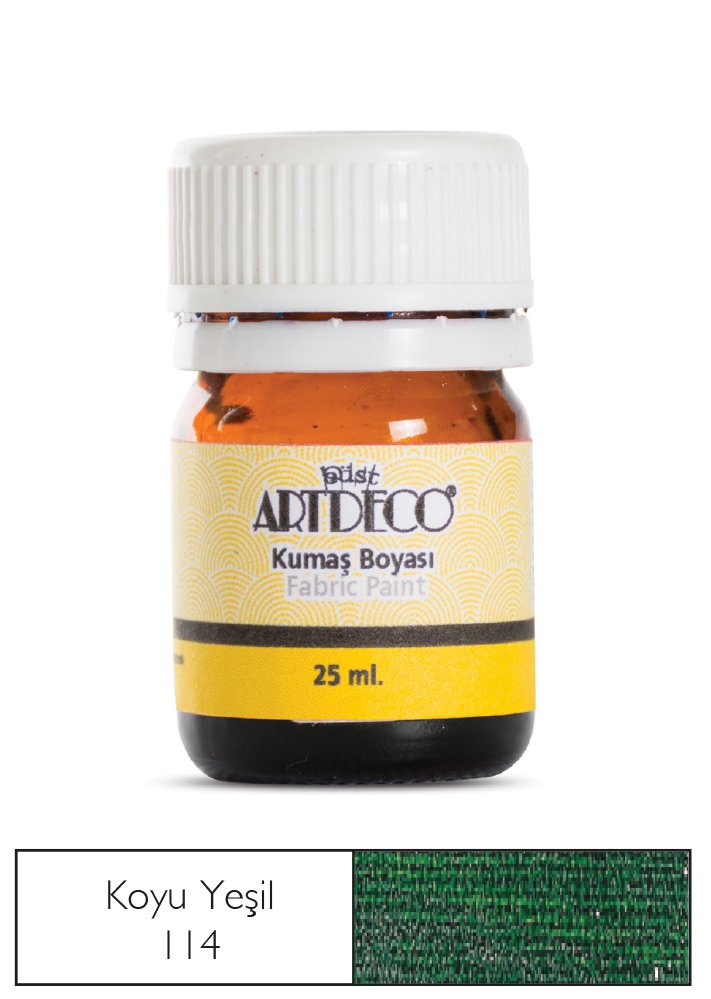 Kumaş Boyası 25ml Koyu Yeşil 114