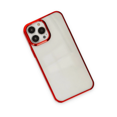 İphone 14 Pro Max Kılıf Element Silikon - Kırmızı