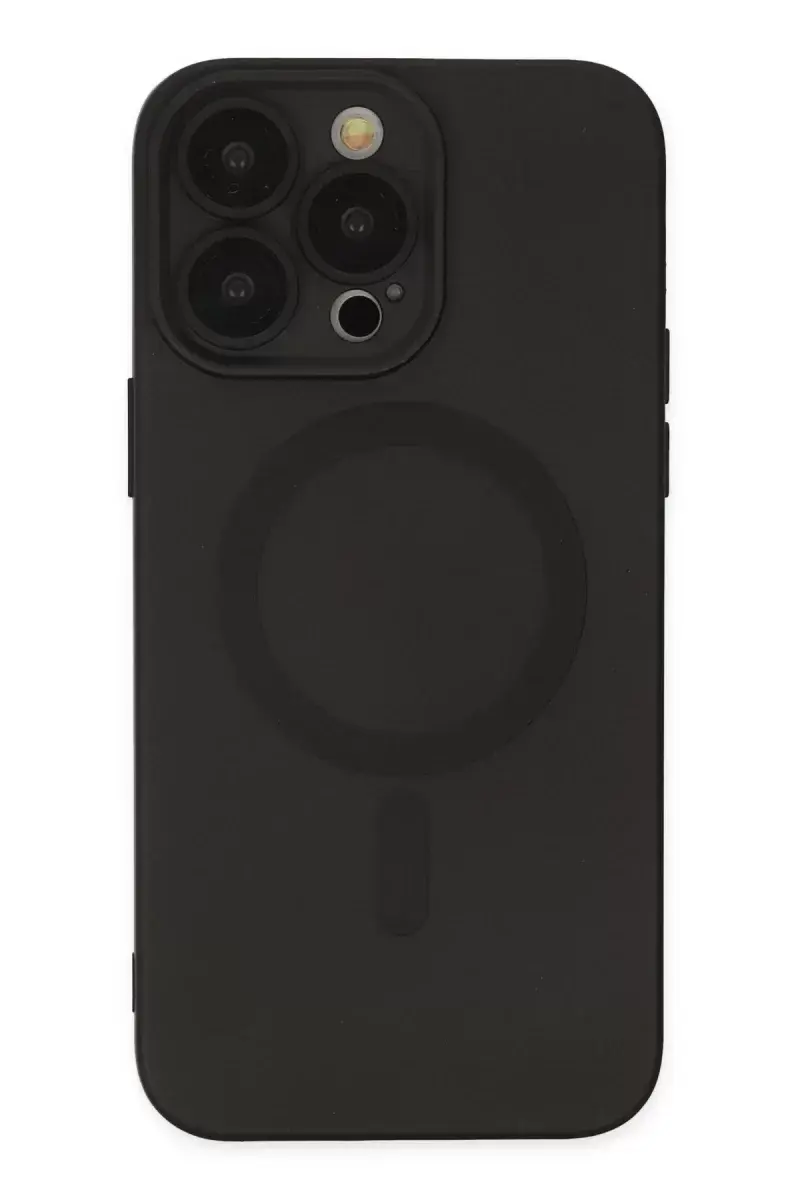 Newface İphone 13 Pro Kılıf Moshi Lens Magneticsafe Silikon - Siyah