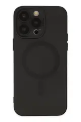 Newface İphone 13 Pro Kılıf Moshi Lens Magneticsafe Silikon - Siyah