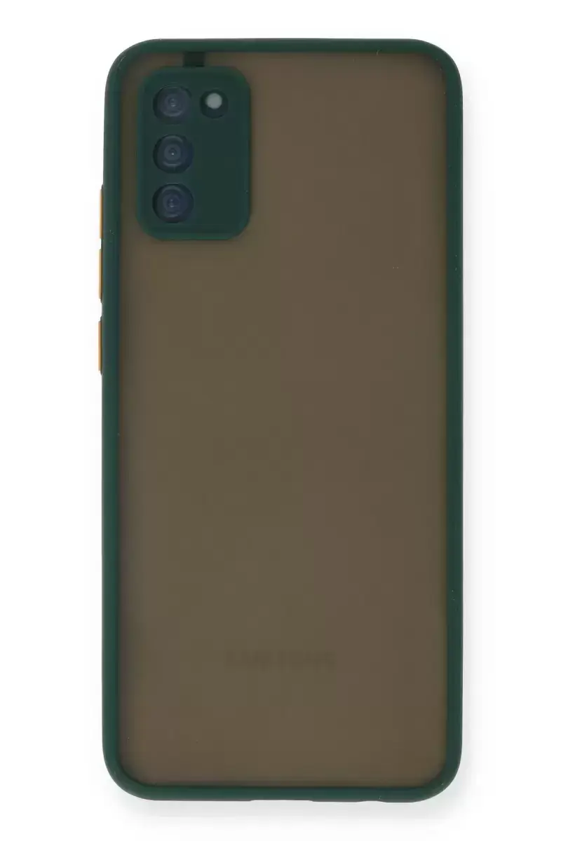 Newface Samsung Galaxy A03s Kılıf Montreal Silikon Kapak - Yeşil