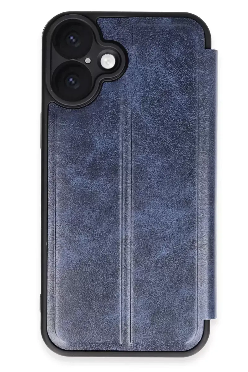 Newface Apple İphone 16 Plus Kılıf Flip Cover - Lacivert