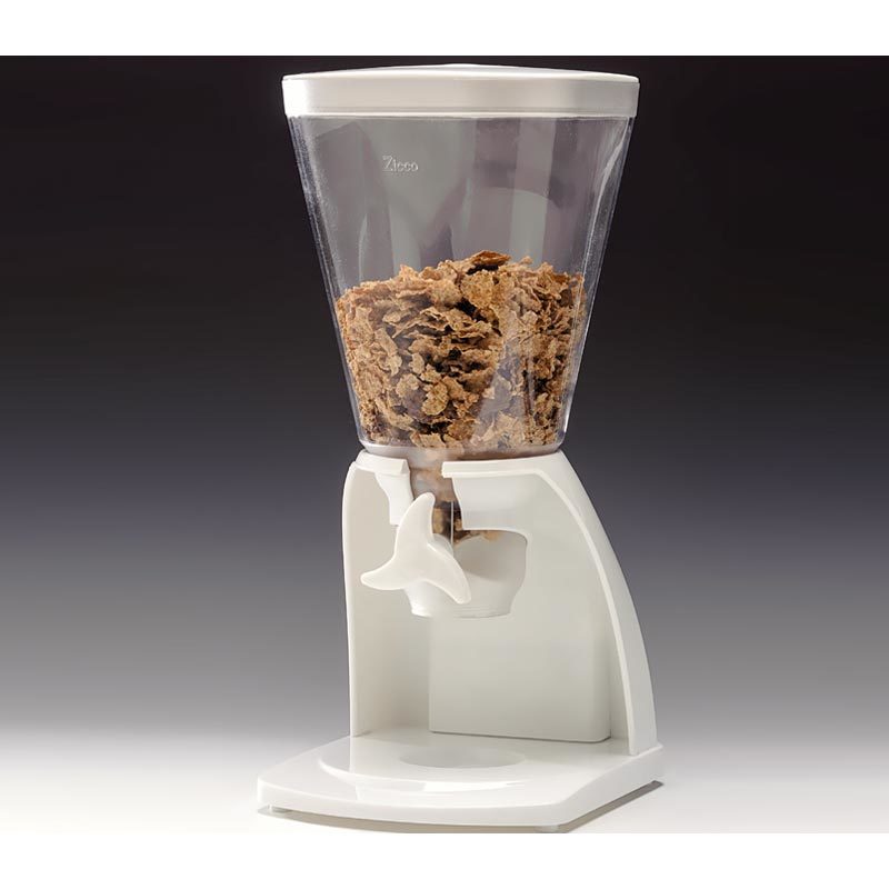 Cornflakes Aleti, Polikarbon, Çelik Aksesuarlı, Hacim 5.5 L, 25x21x h: 47 cm, Beyaz