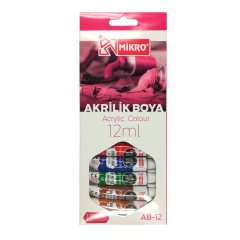 Mikro Akrilik Boya 12x12ml