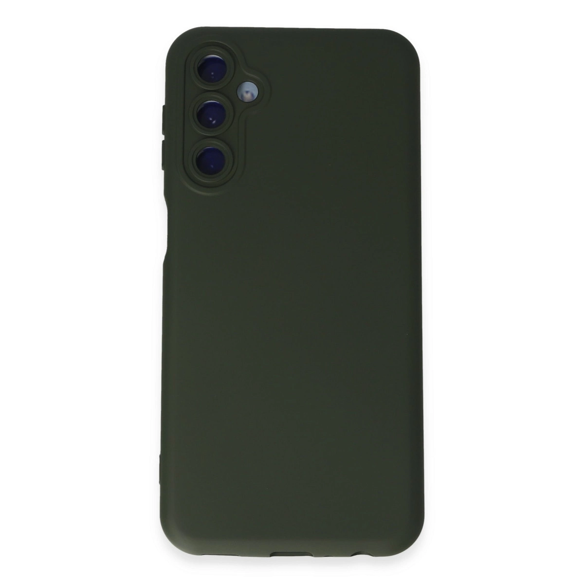 Samsung Galaxy M14 5g Kılıf Nano İçi Kadife Silikon - Koyu Yeşil