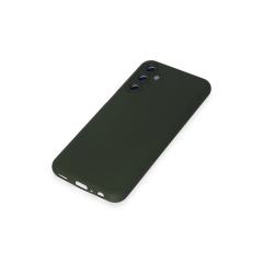 Samsung Galaxy M14 5g Kılıf Nano İçi Kadife Silikon - Koyu Yeşil