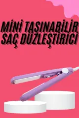 Saç Düzleştirici Pürüzsüz Parlaklık Seyahat Tipi Taşınabilir Seramik Kaplama