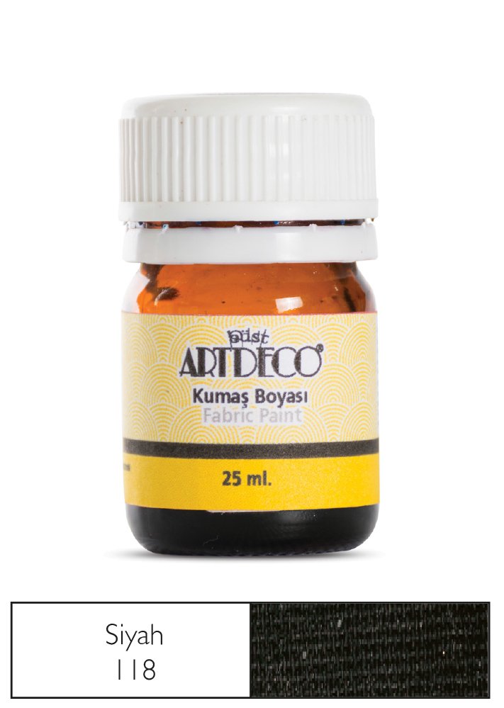 Kumaş Boyası 25ml Siyah 118