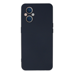 Oppo Reno 7 Lite Kılıf Nano İçi Kadife Silikon - Lacivert