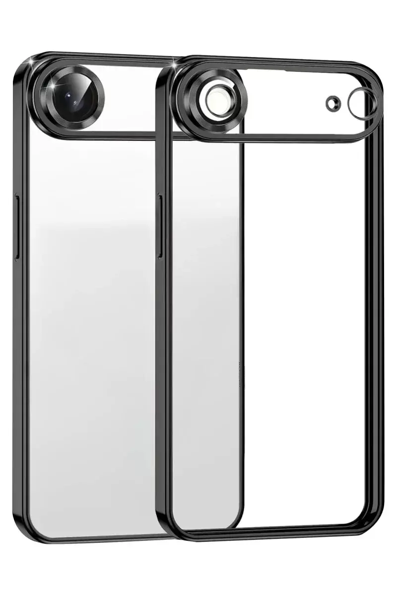Newface Apple İphone 17 Air Razer Lensli Silikon - Siyah