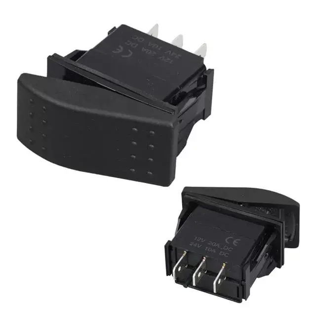 Powermaster Sembolsüz Işıksız Yaylı 3 Pinli On-off-on 12-24v Marin Switch