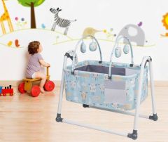 Jusso Cute Sheep Sallanır Bebek Beşiği + Cibinlik Tülü Hediyeli - Mint