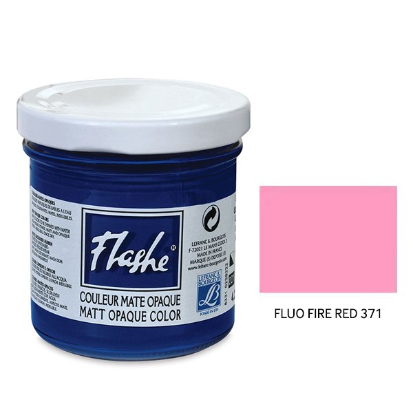 Akrilik Boya 125ml - N:371 Fluo. Fire Red