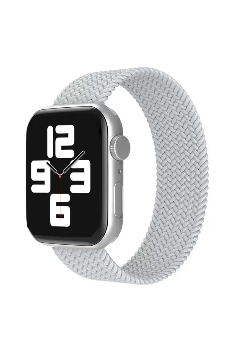 Newface Apple Watch 38mm Ayarlı Solo Silikon Kordon - Beyaz