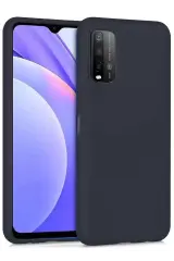 Newface Xiaomi Redmi 9t Kılıf Nano İçi Kadife Silikon - Siyah