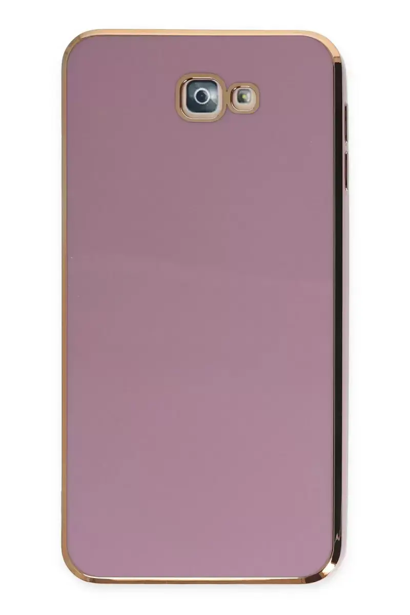 Newface Samsung Galaxy J7 Prime Kılıf Volet Silikon - Mor