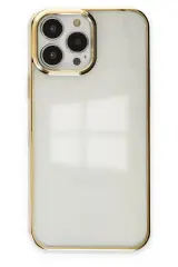Newface Apple İphone 13 Pro Max Kılıf Element Silikon - Gold