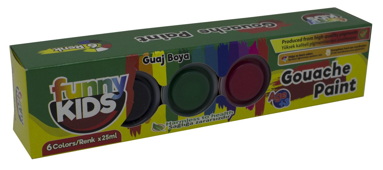 Funny Kids Guaj Boya Seti 6'lı - 25ml