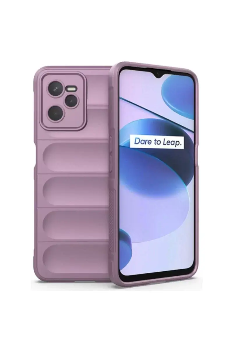 Newface Realme C35 Kılıf Optimum Silikon - Mor