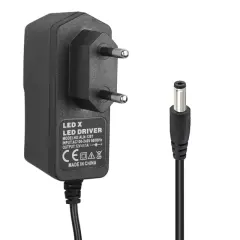 Powermaster Pm-8118 12 Volt - 1 Amper 5.5*2.5 Mm Uçlu Plastik Kasa Priz Tipi Adaptör
