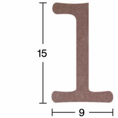 Ahşap 1 Rakamı - 18mm - H34