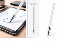 infinix Hot 12 Uyumlu Dokunmatik Stylus Kalem Disk Uçlu Hassas Beyaz Tablet Telefon Çizim Kalemi