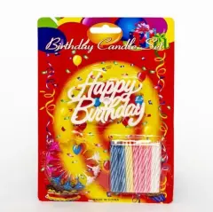 Rengarenk Happy Birthday Doğum Günü Mumları