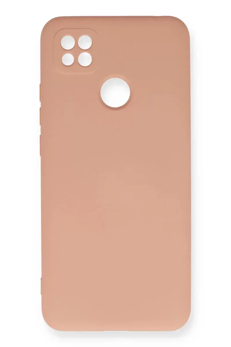 Newface Xiaomi Redmi 9c Kılıf Nano İçi Kadife Silikon - Pudra