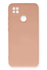 Newface Xiaomi Redmi 9c Kılıf Nano İçi Kadife Silikon - Pudra
