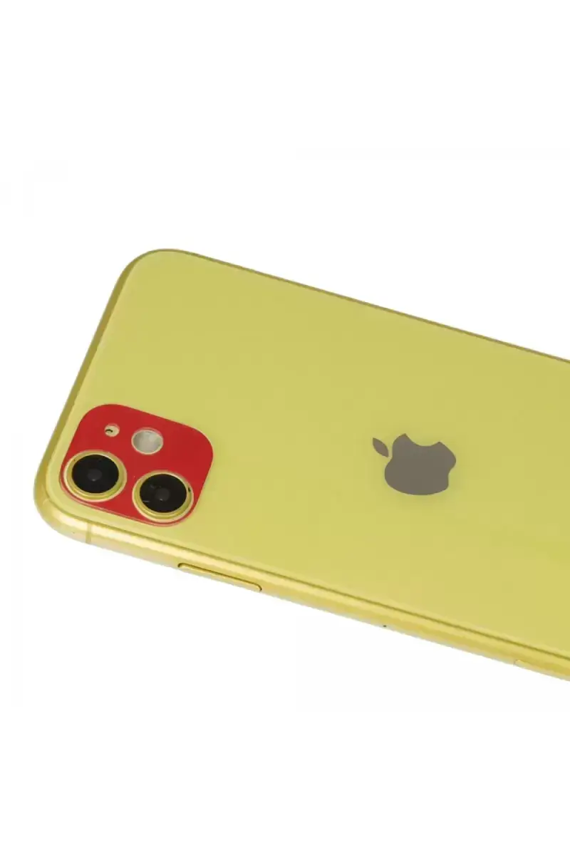 Newface İphone 11 Rainbow Kamera Lens Koruma Cam - Kırmızı
