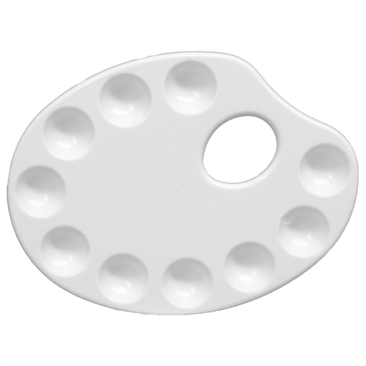 Plastik Palet - 10 Oluklu - Oval - 17x23cm