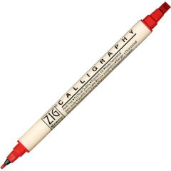 Çift Taraflı Kaligrafi Kalemi 2-5mm N:020 Pure Red