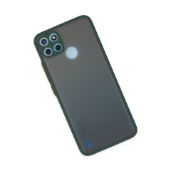 Realme C21y Kılıf Montreal Silikon Kapak - Yeşil