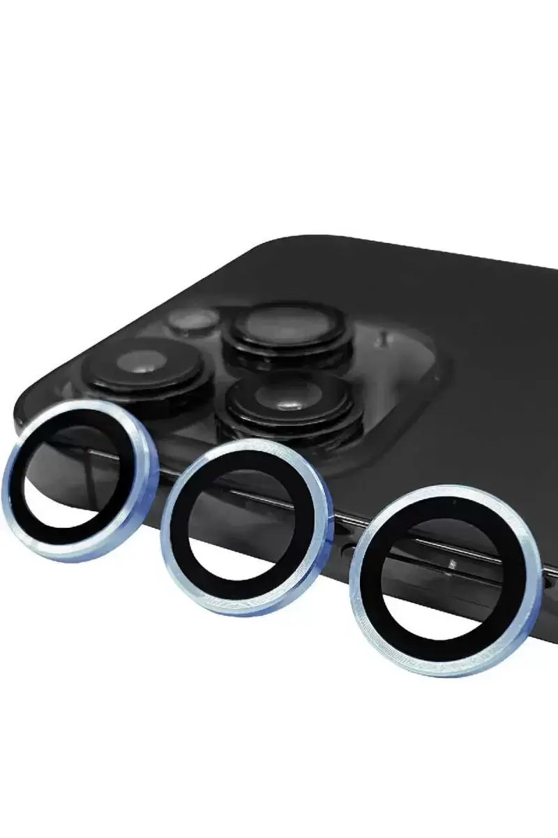 Newface Apple İphone 13 Pro Max Raze Metal Kamera Lens - Mavi