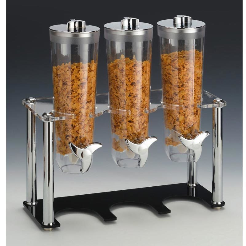 Standlı Cornflakes Aleti, 3'lü, 44x17x43 cm, Siyah